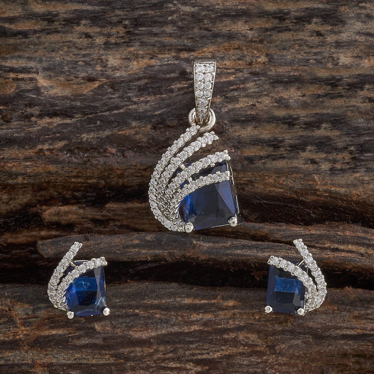 Zircon Pendant Set Zircon Pendant Earring 181544