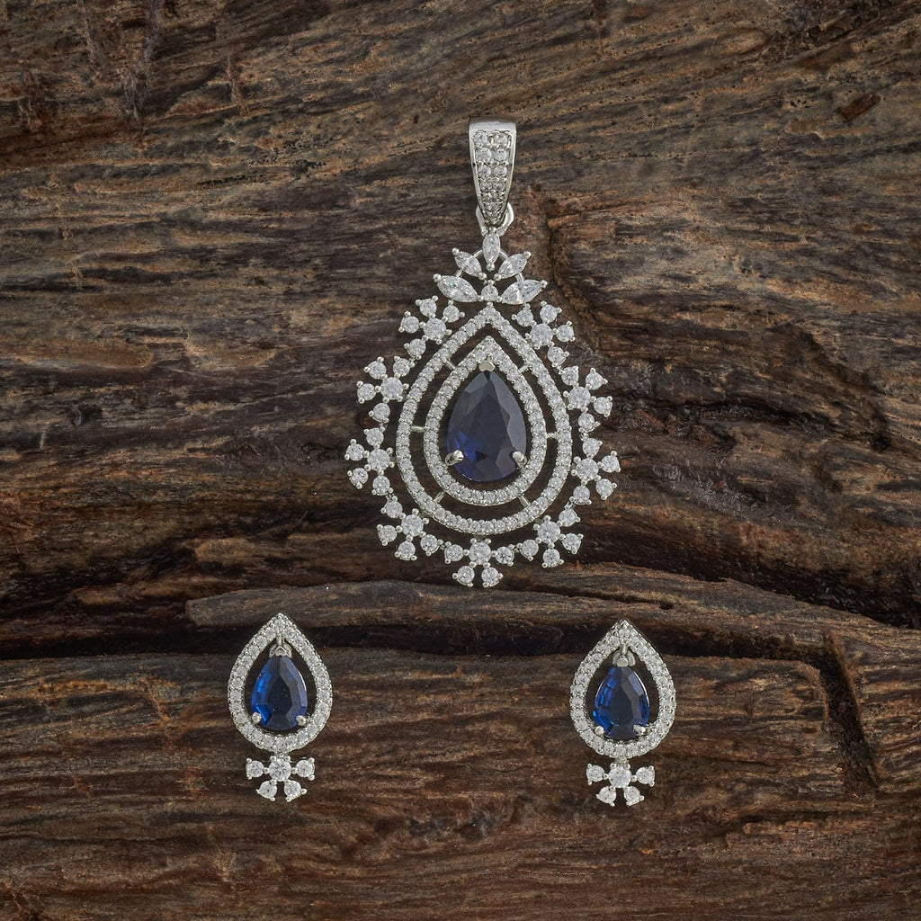 Zircon Pendant Set Zircon Pendant Earring 182054