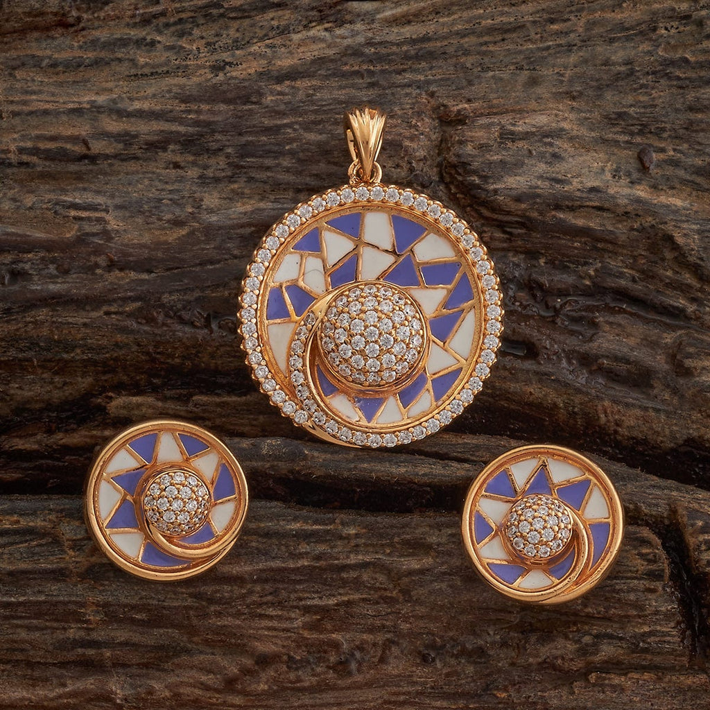 Zircon Pendant Set Zircon Pendant Earring 182631