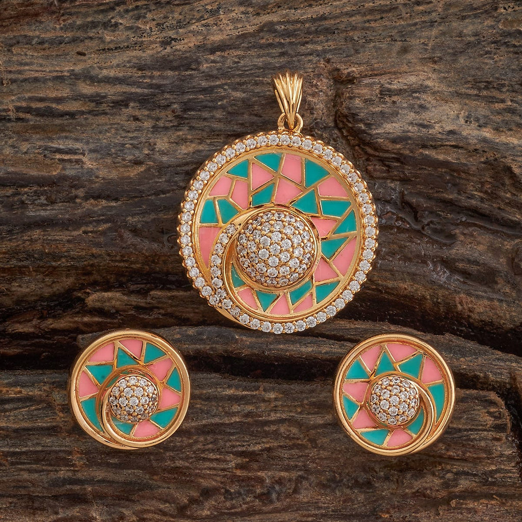 Zircon Pendant Set Zircon Pendant Earring 182631
