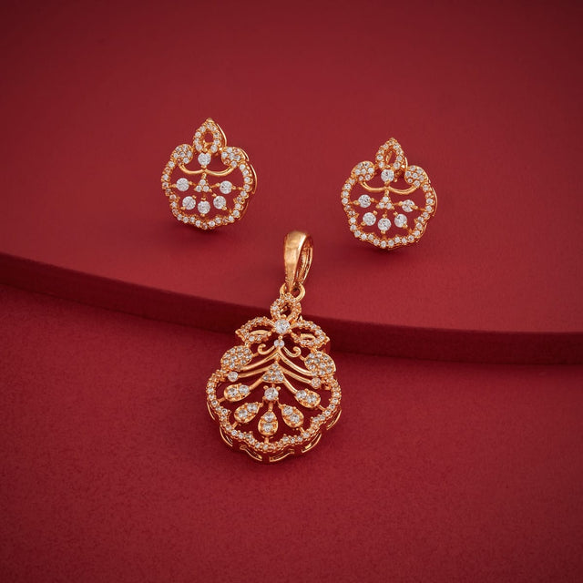 Zircon Pendant Set Zircon Pendant Earring 197467