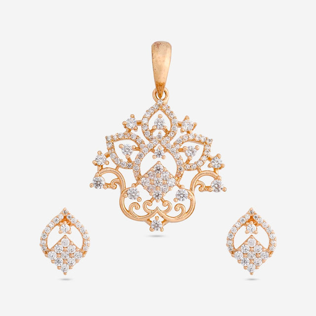 Zircon Pendant Set Zircon Pendant Earring 197468