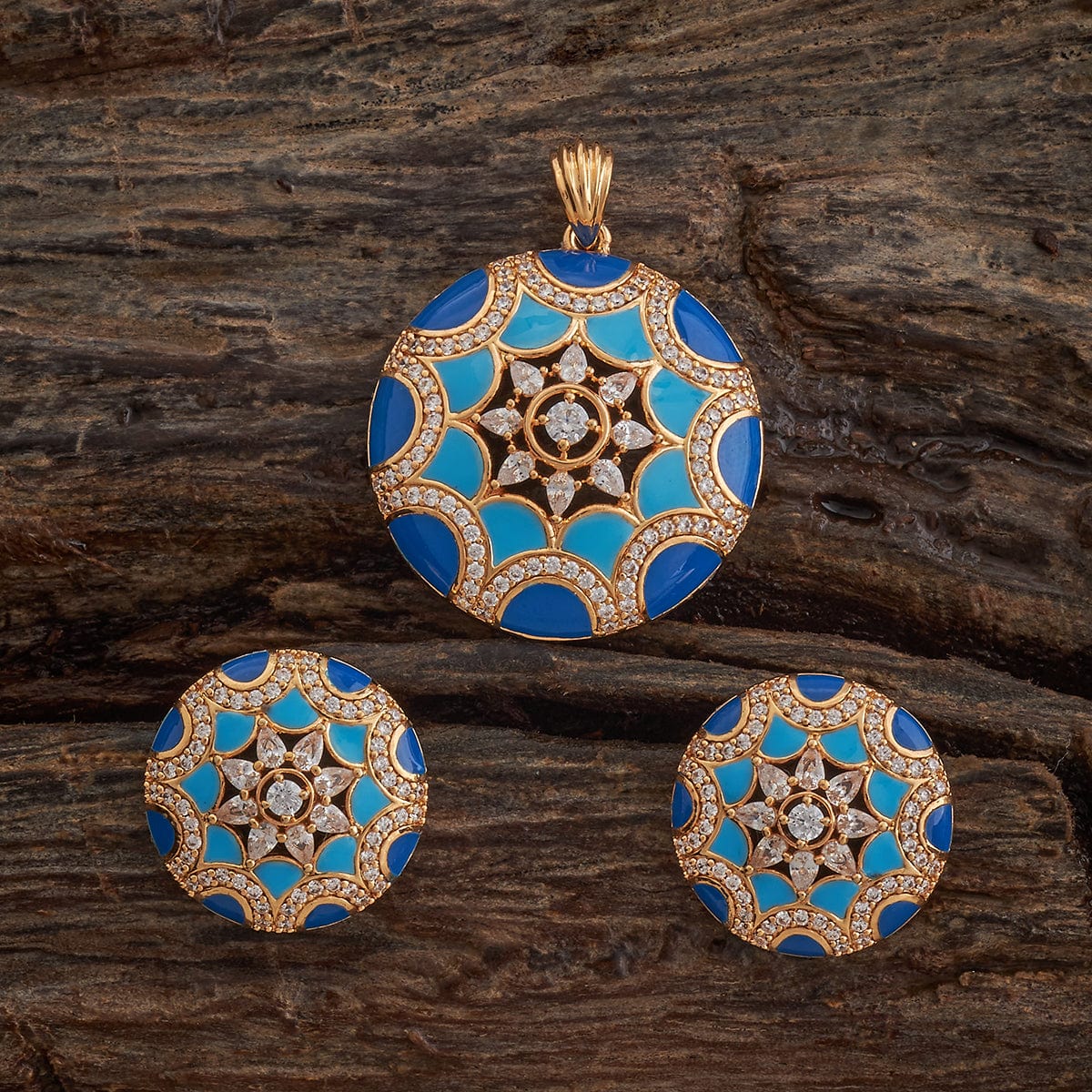 Zircon Pendant Set Zircon Pendant Earring 182632