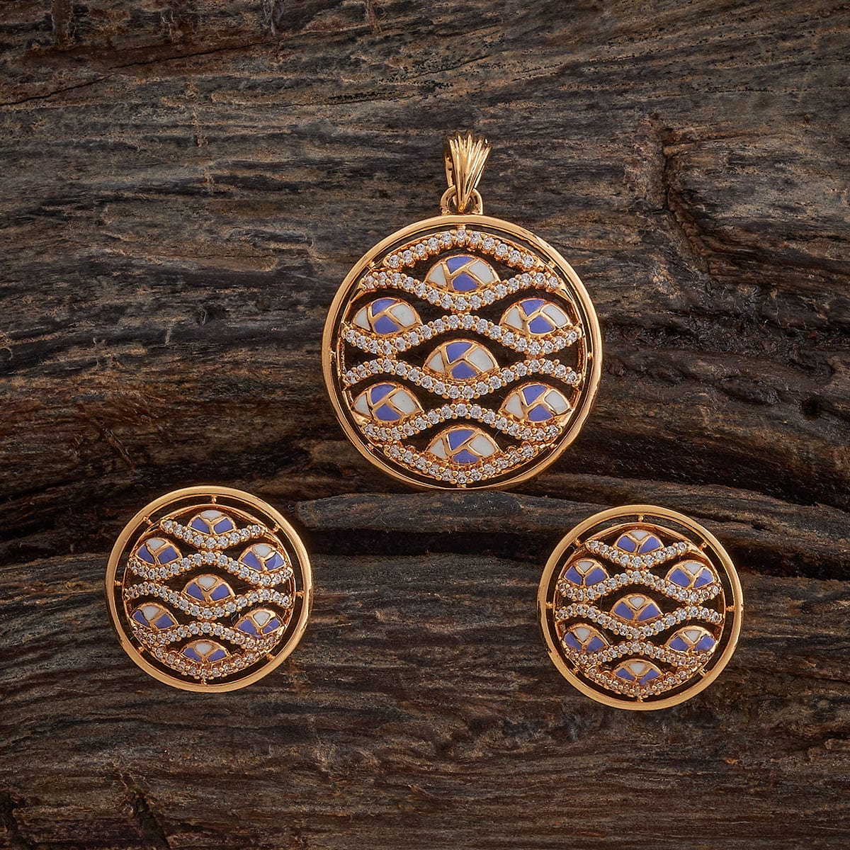 Zircon Pendant Set Zircon Pendant Earring 182628