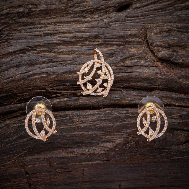 Zircon Pendant Set Zircon Pendant Earring 138343