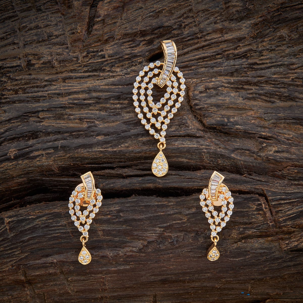 Zircon Pendant Set Zircon Pendant Earring 150303