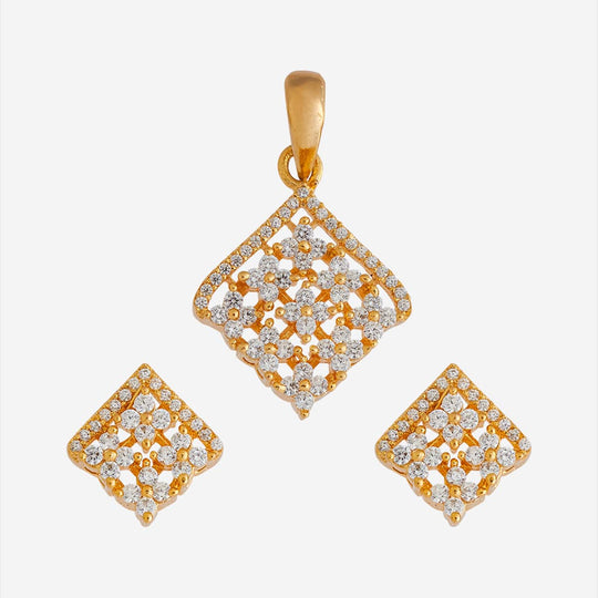 Zircon Pendant Set Zircon Pendant Earring 170678