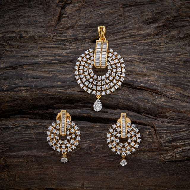 Zircon Pendant Set Zircon Pendant Earring 152945