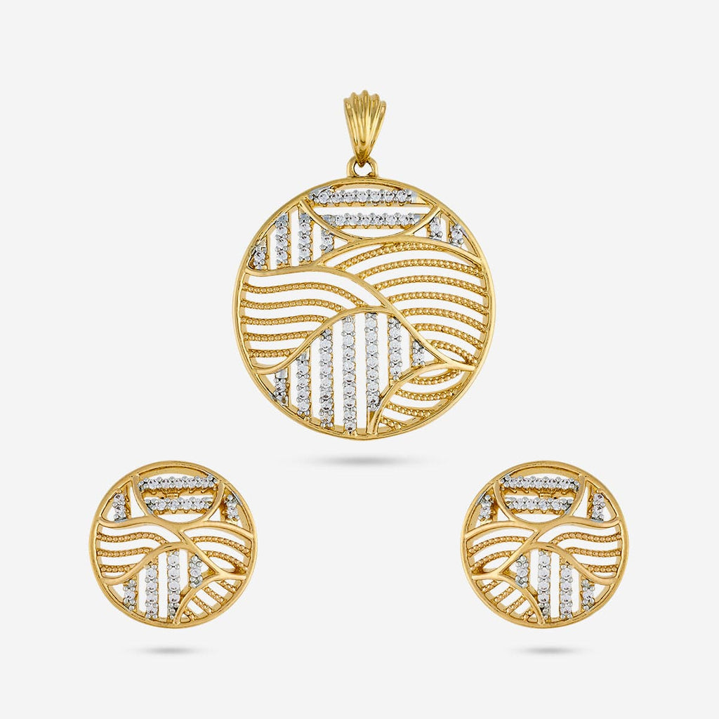 Zircon Pendant Set Zircon Pendant Earring 189246