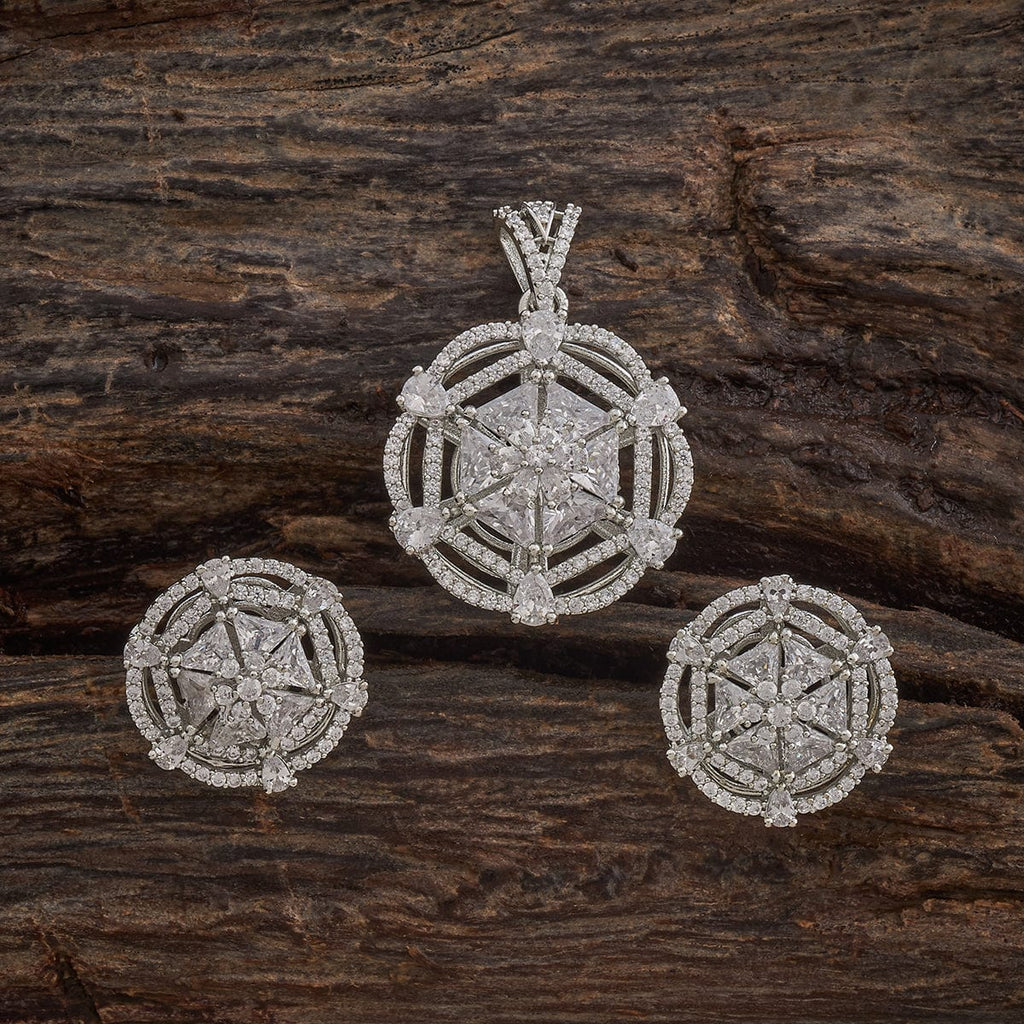 Zircon Pendant Set Zircon Pendant Earring 181216