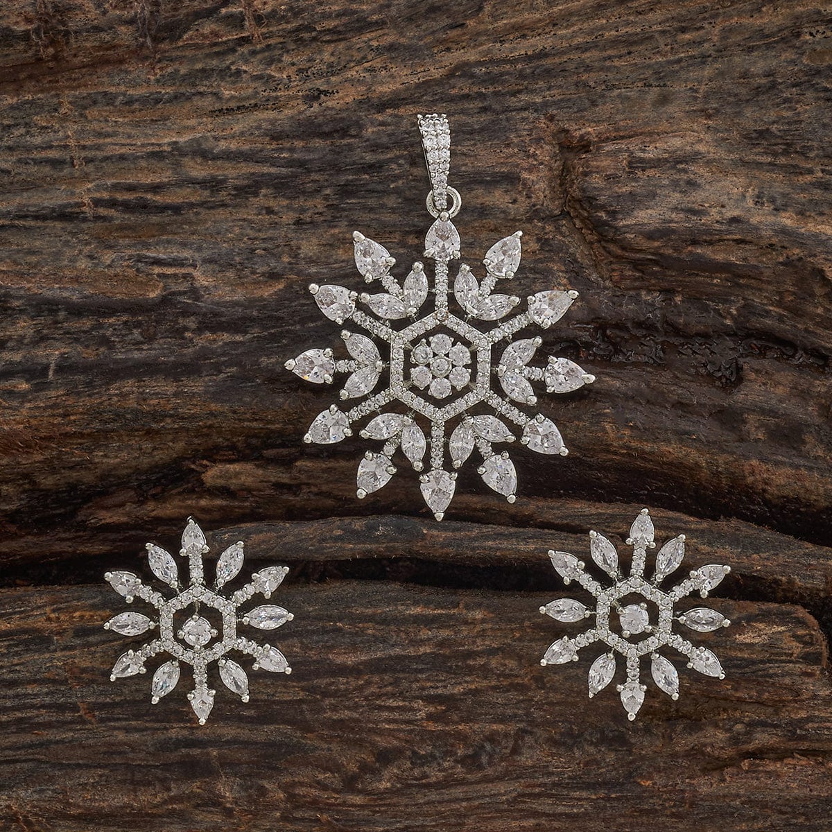 Zircon Pendant Set Zircon Pendant Earring 182474