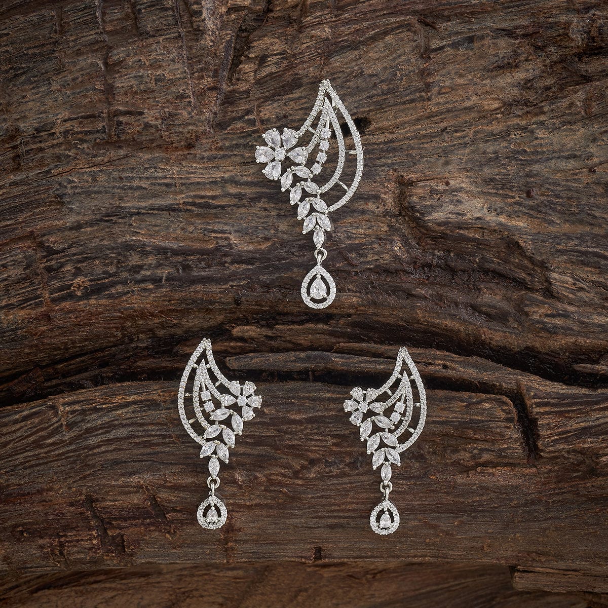 Zircon Pendant Set Zircon Pendant Earring 182475