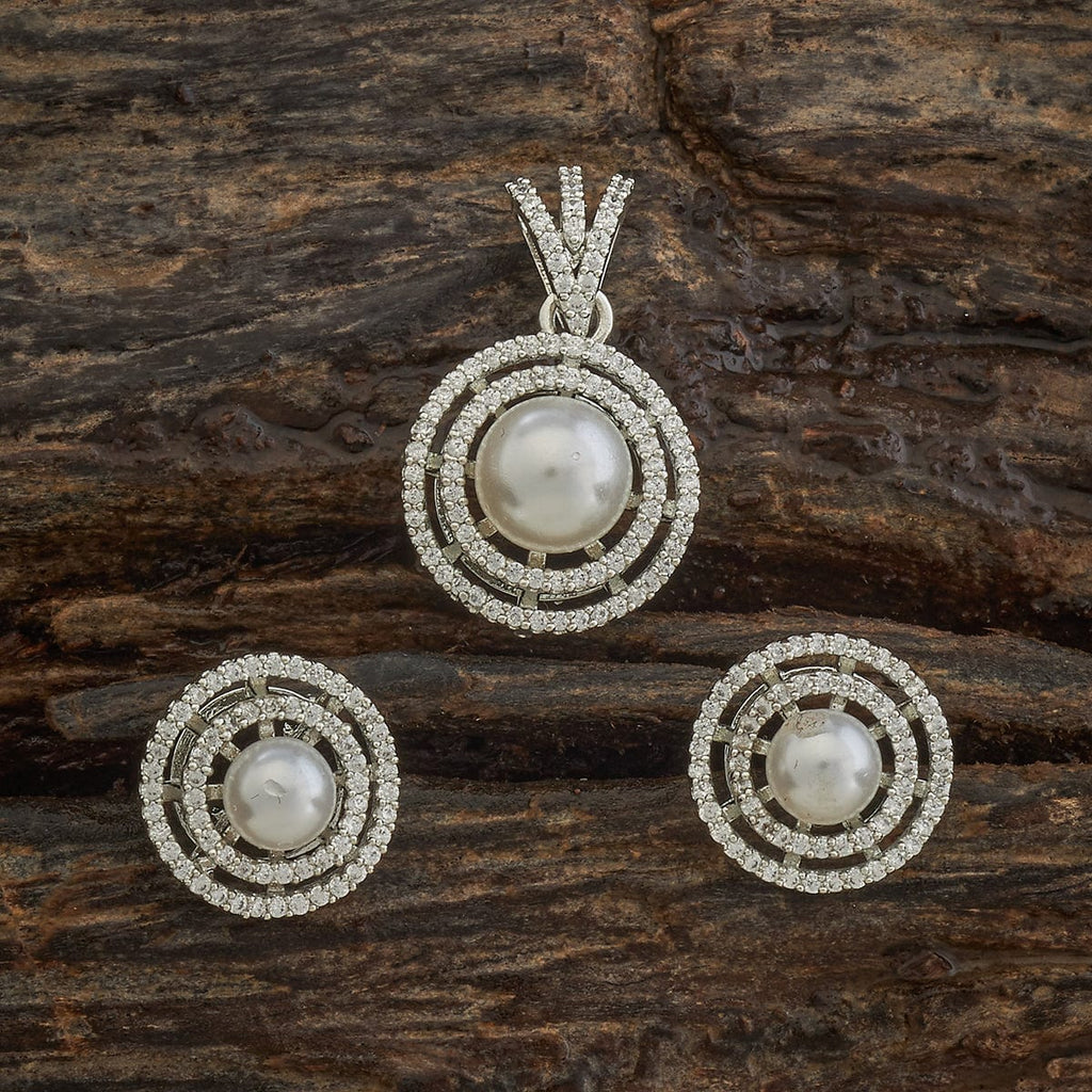 Zircon Pendant Set Zircon Pendant Earring 182486