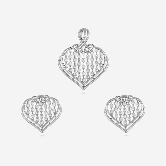Zircon Pendant Set Zircon Pendant Earring 197749