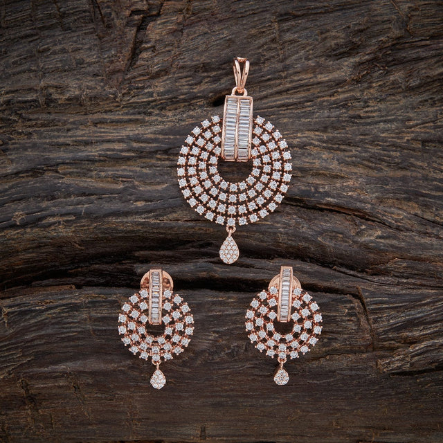 Zircon Pendant Set Zircon Pendant Earring 152945