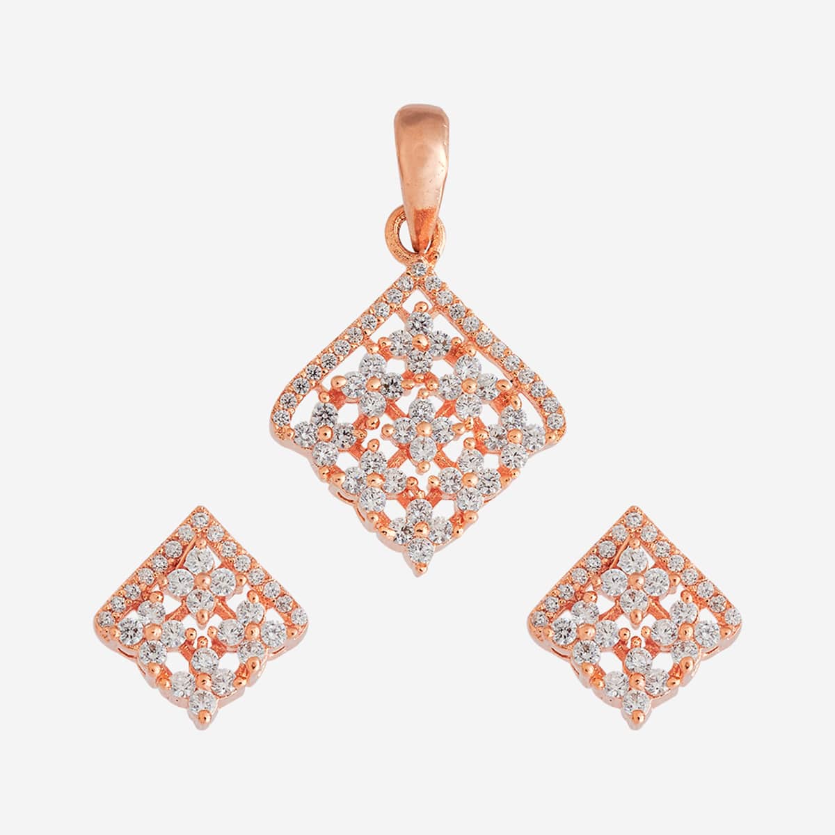 Zircon Pendant Set Zircon Pendant Earring 170678