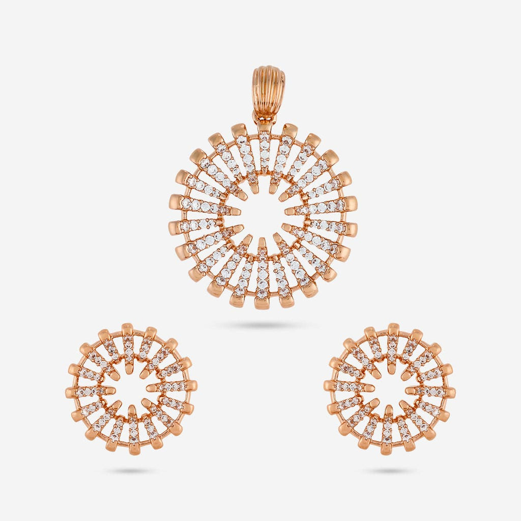 Zircon Pendant Set Zircon Pendant Earring 189247