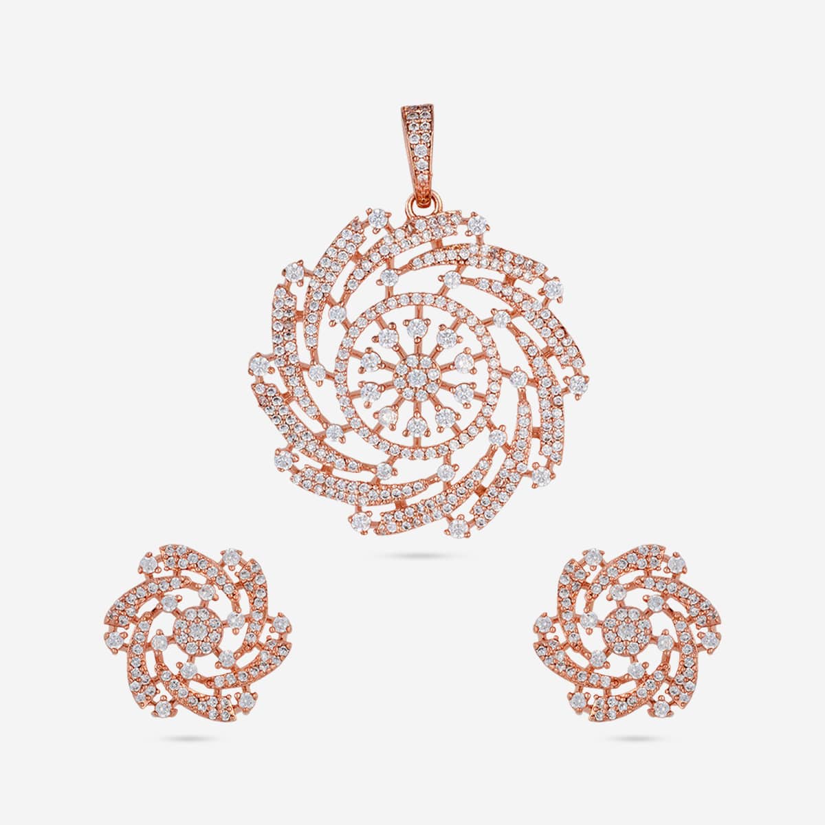 Zircon Pendant Set Zircon Pendant Earring 197292