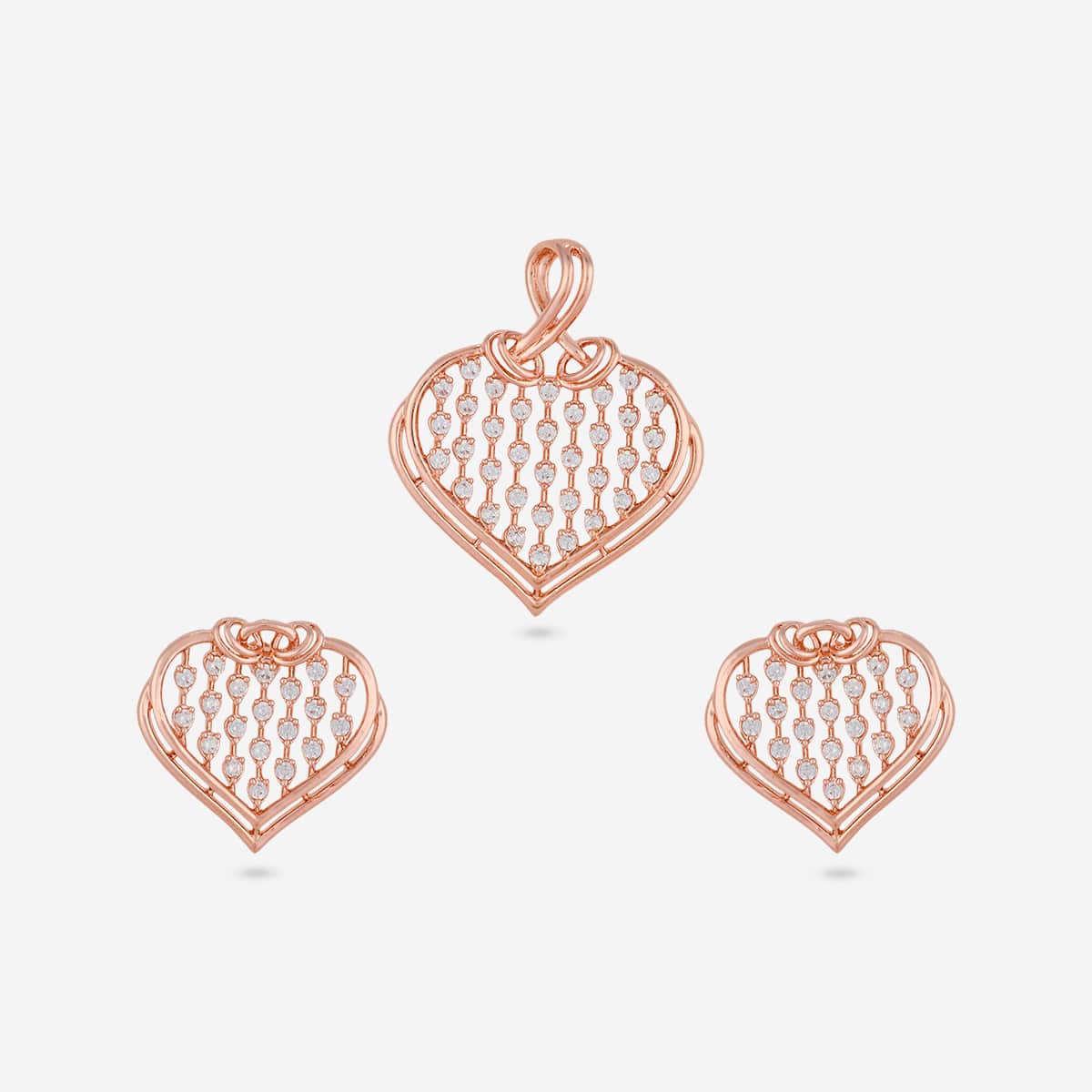 Zircon Pendant Set Zircon Pendant Earring 197749