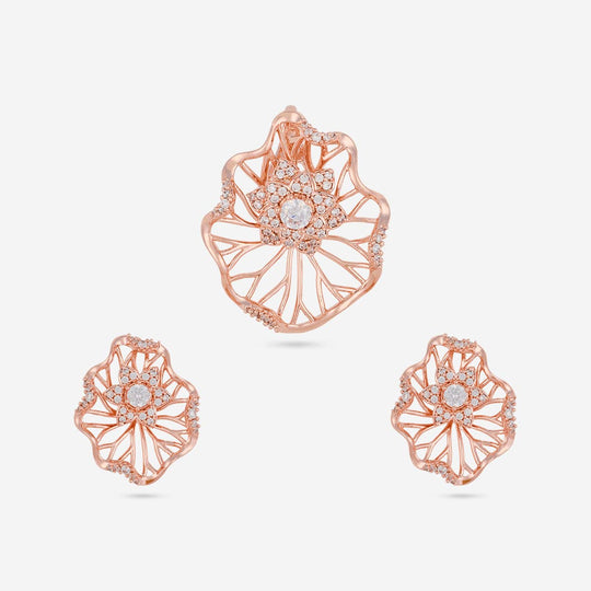 Zircon Pendant Set Zircon Pendant Earring 197751