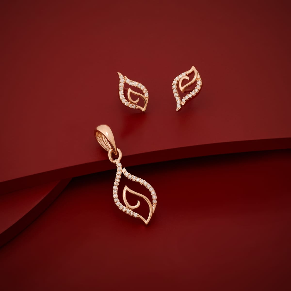 Zircon Pendant Set Zircon Pendant Earring 170658