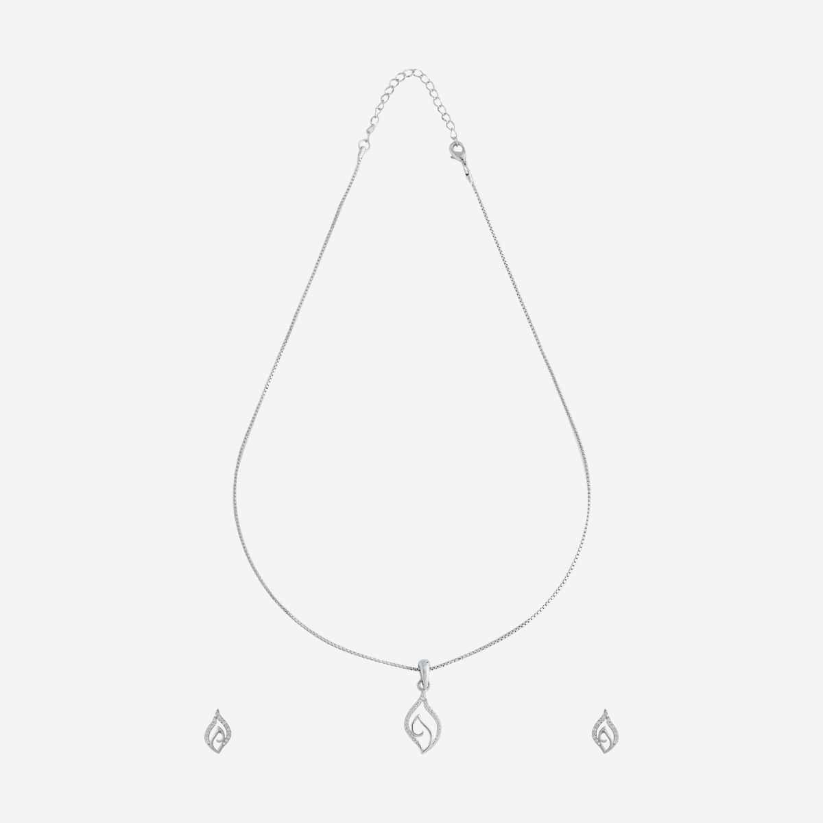 Zircon Pendant Set Zircon Pendant Earring 170658