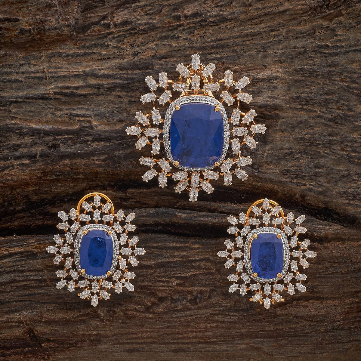 Zircon Pendant Set Zircon Pendant Earring 180324