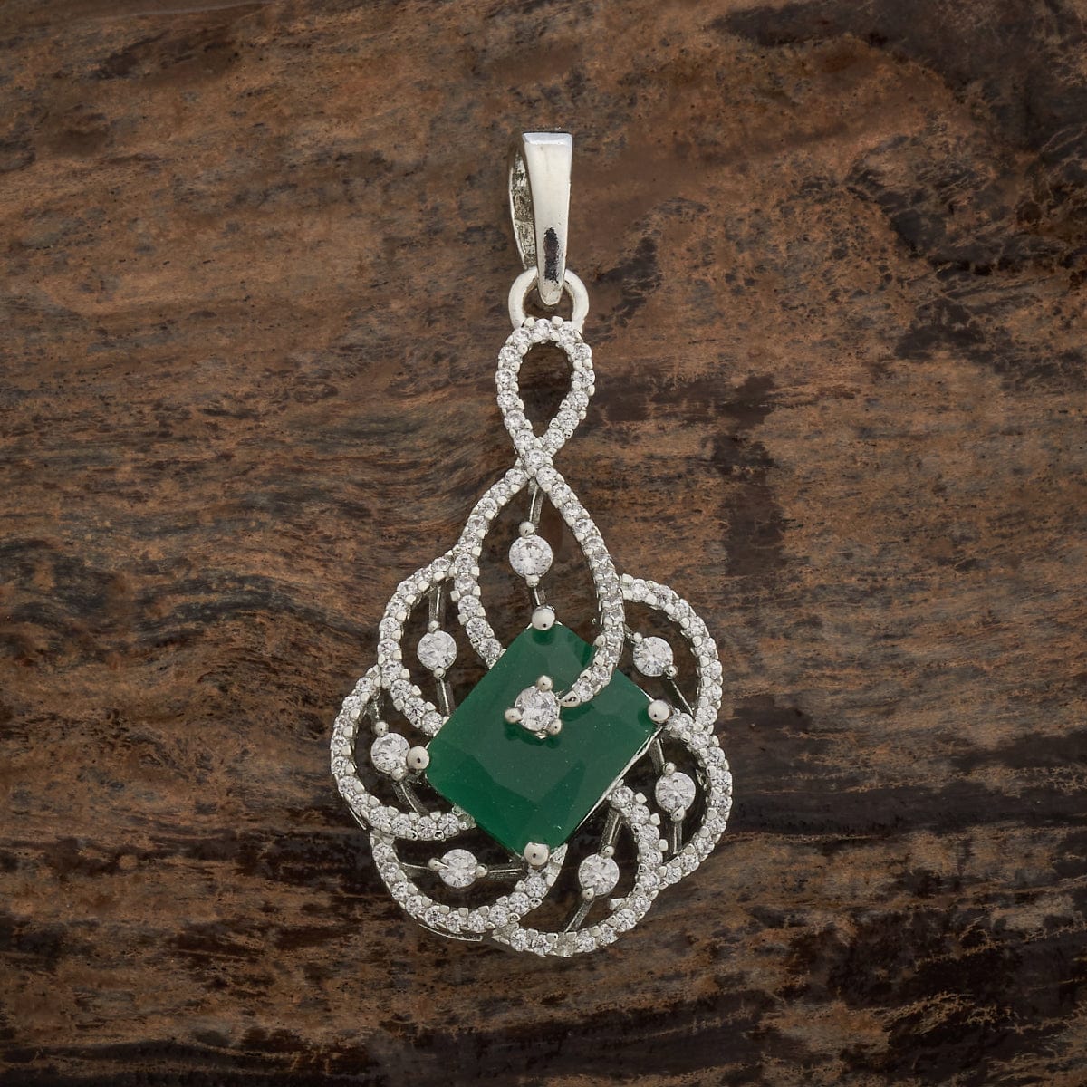 Zircon Pendant Set Zircon Pendant Earring 181213