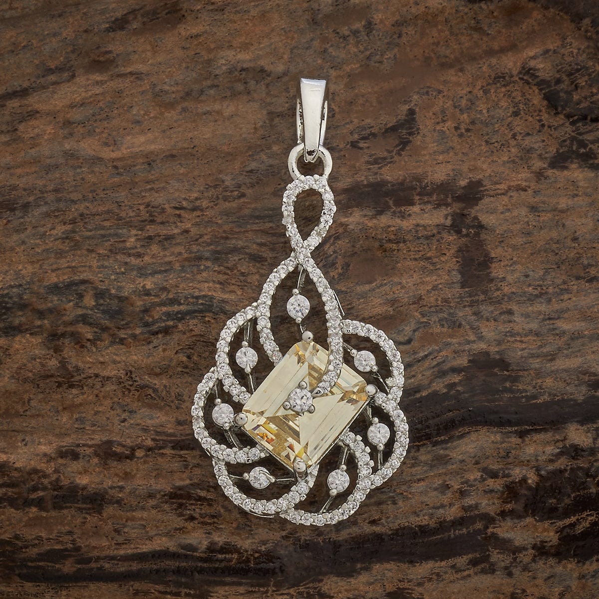 Zircon Pendant Set Zircon Pendant Earring 181213