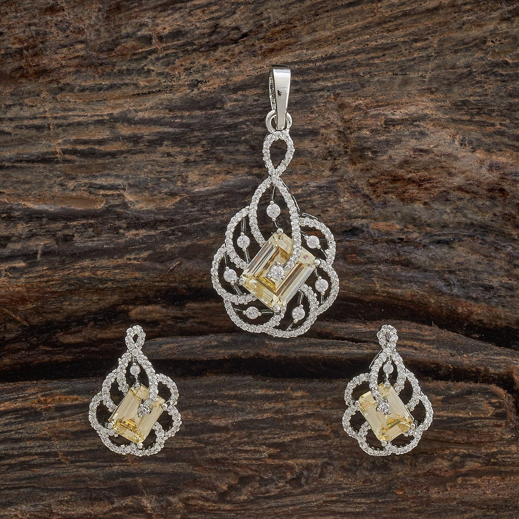 Zircon Pendant Set Zircon Pendant Earring 181213