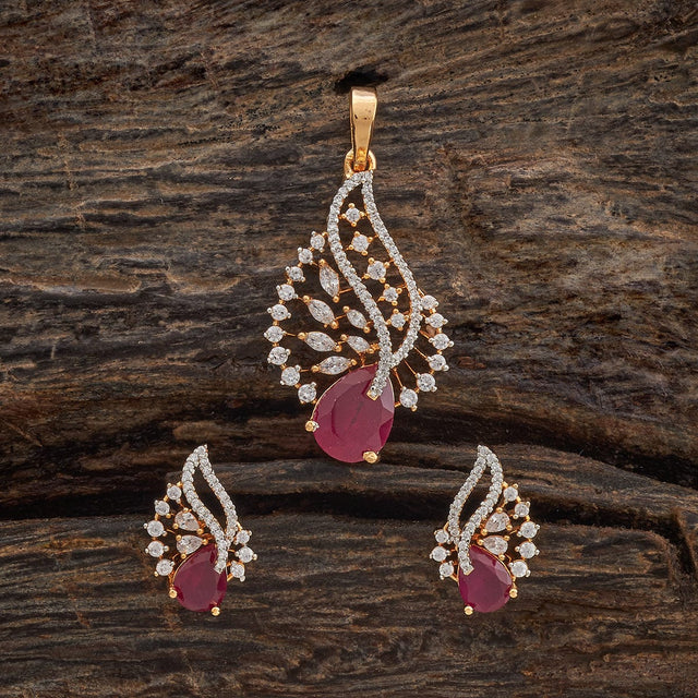 Zircon Pendant Set Zircon Pendant Earring 181214