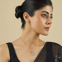 Zircon Pendant Set Zircon Pendant Earring 181217