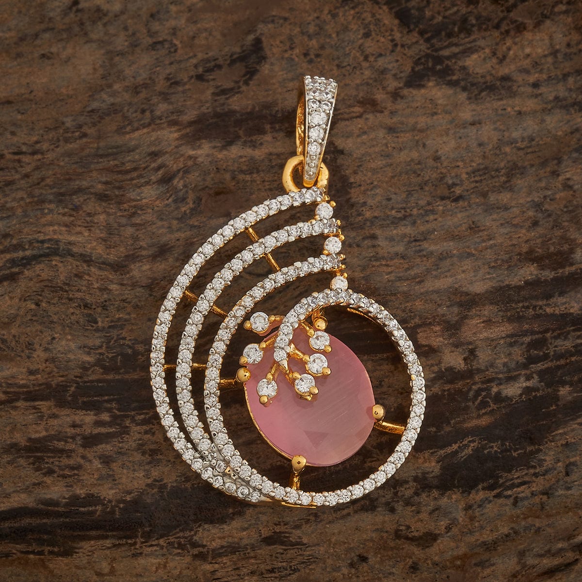 Zircon Pendant Set Zircon Pendant Earring 181540