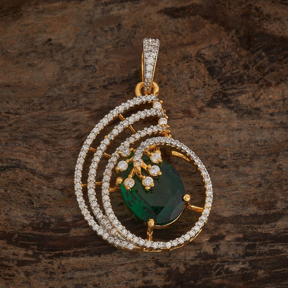 Zircon Pendant Set Zircon Pendant Earring 181540