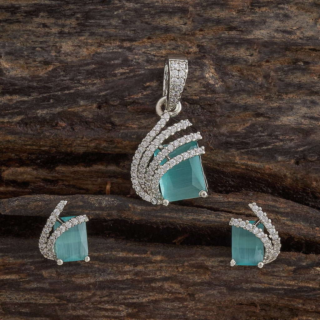 Zircon Pendant Set Zircon Pendant Earring 181544