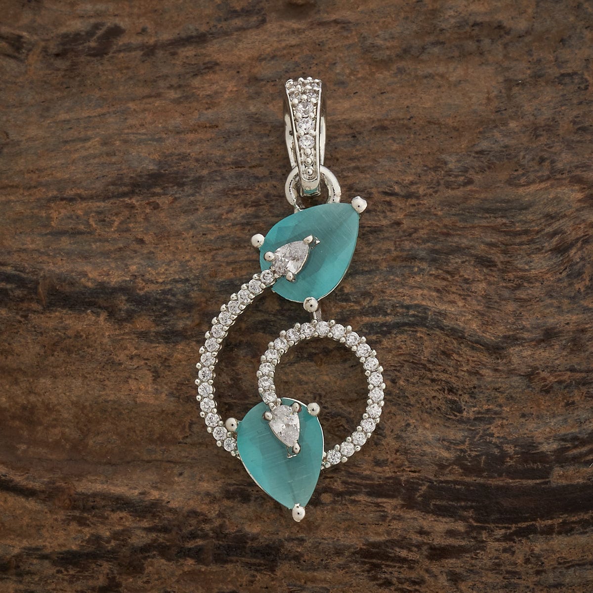 Zircon Pendant Set Zircon Pendant Earring 181550