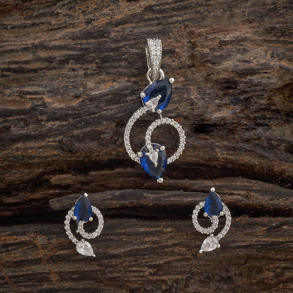 Zircon Pendant Set Zircon Pendant Earring 181550