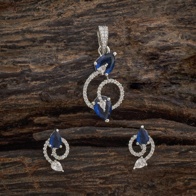 Zircon Pendant Set Zircon Pendant Earring 181550