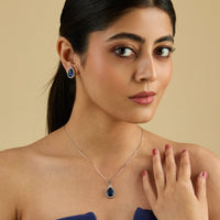 Zircon Pendant Set Zircon Pendant Earring 181552