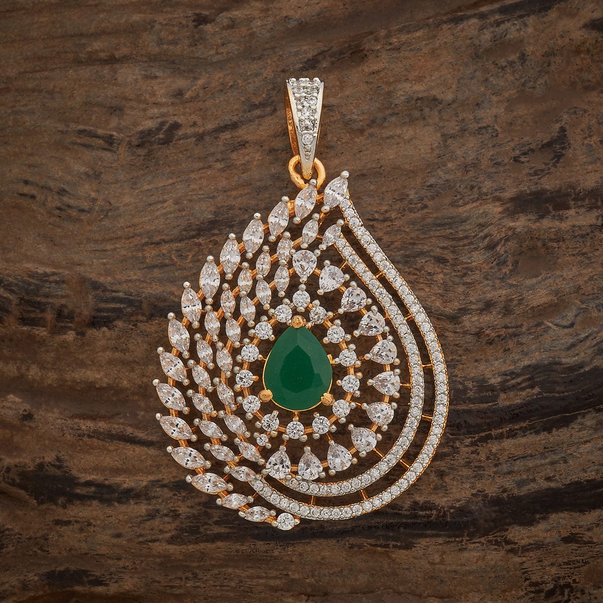 Zircon Pendant Set Zircon Pendant Earring 182053