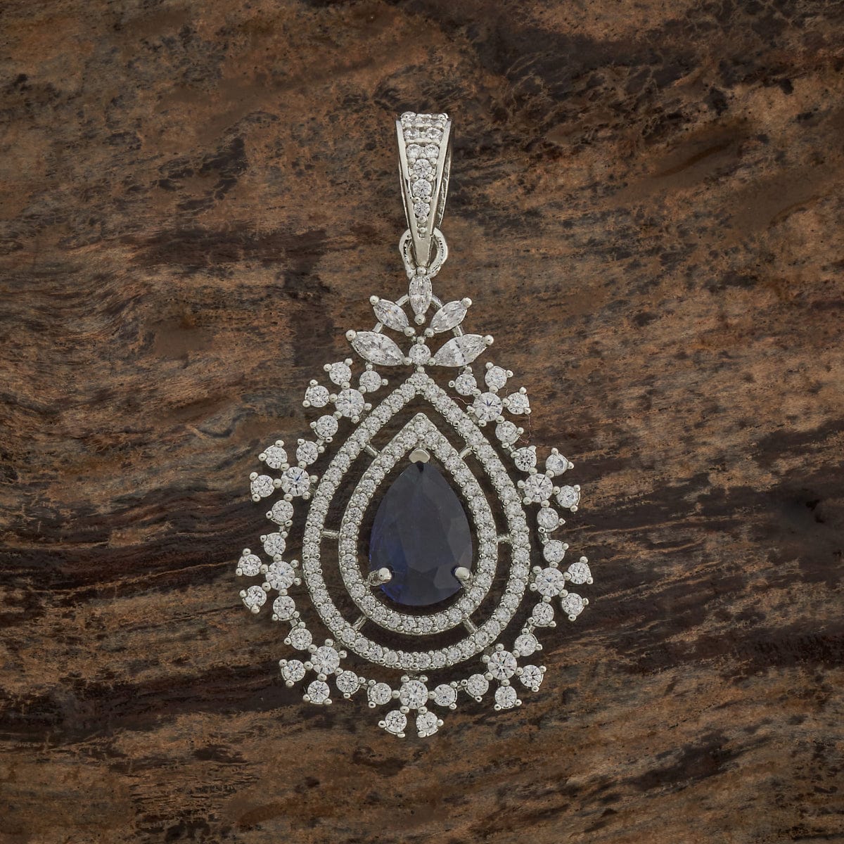 Zircon Pendant Set Zircon Pendant Earring 182054