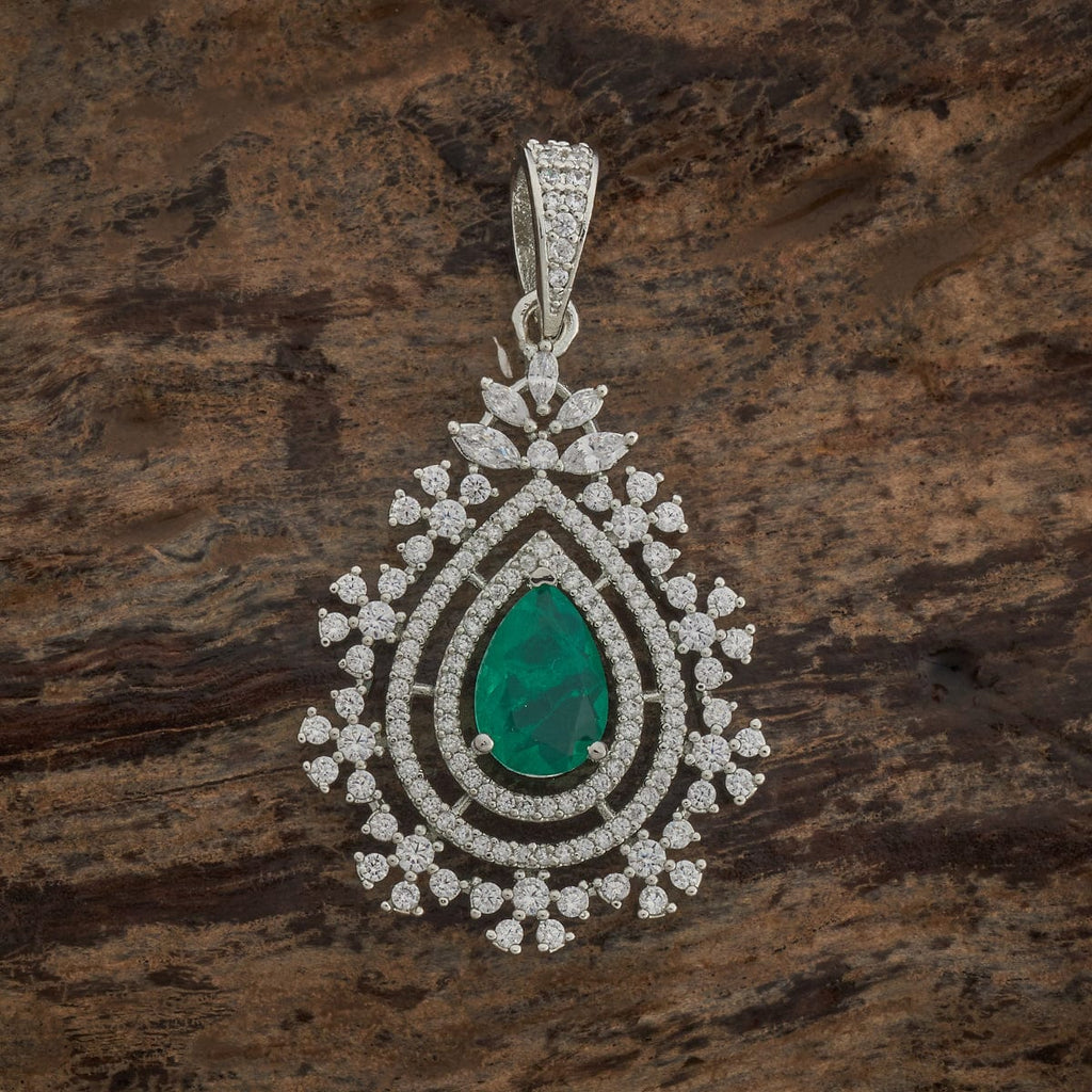 Zircon Pendant Set Zircon Pendant Earring 182054