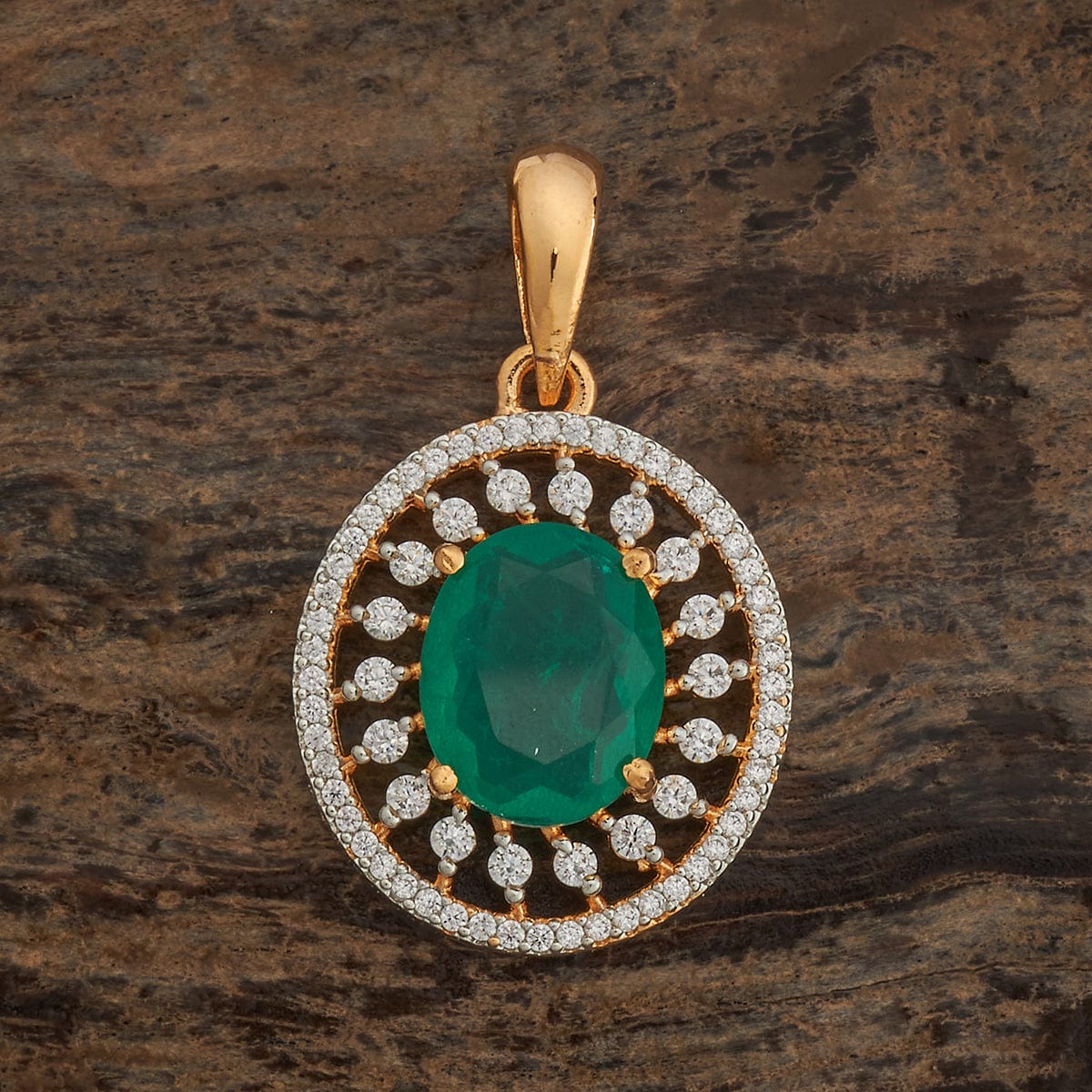 Zircon Pendant Set Zircon Pendant Earring 182055