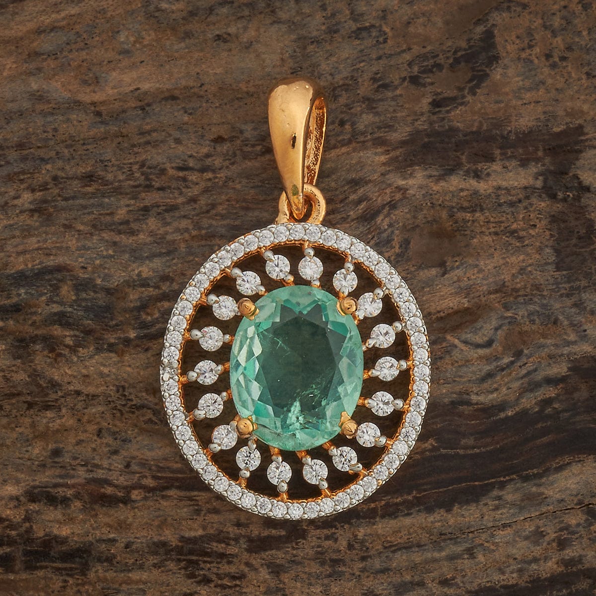 Zircon Pendant Set Zircon Pendant Earring 182055