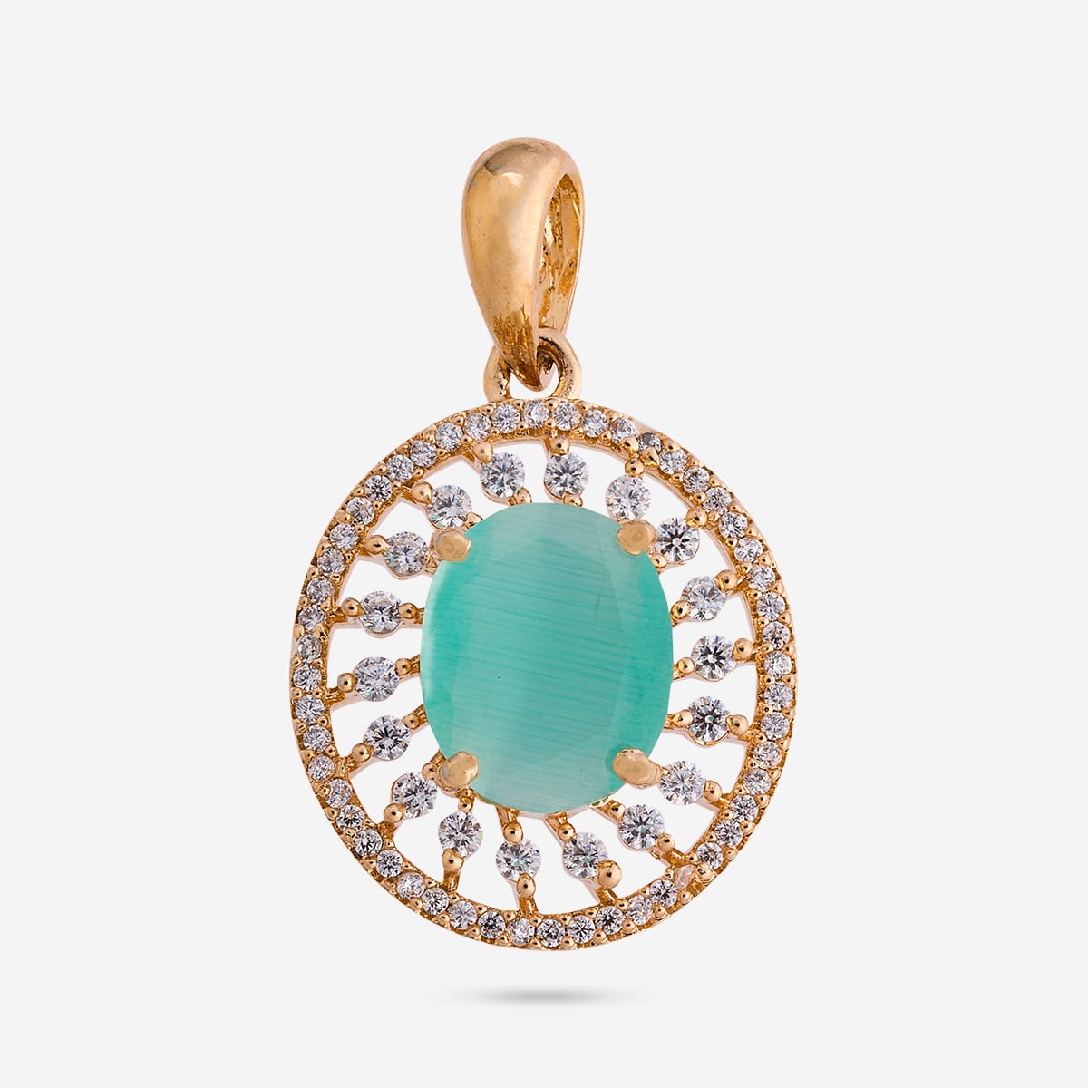 Zircon Pendant Set Zircon Pendant Earring 182055