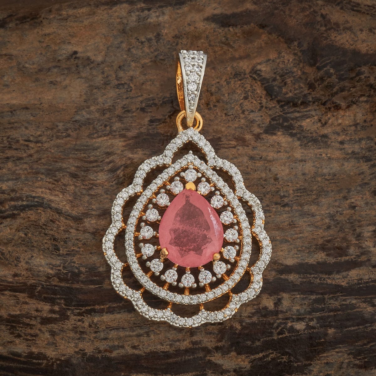 Zircon Pendant Set Zircon Pendant Earring 182057