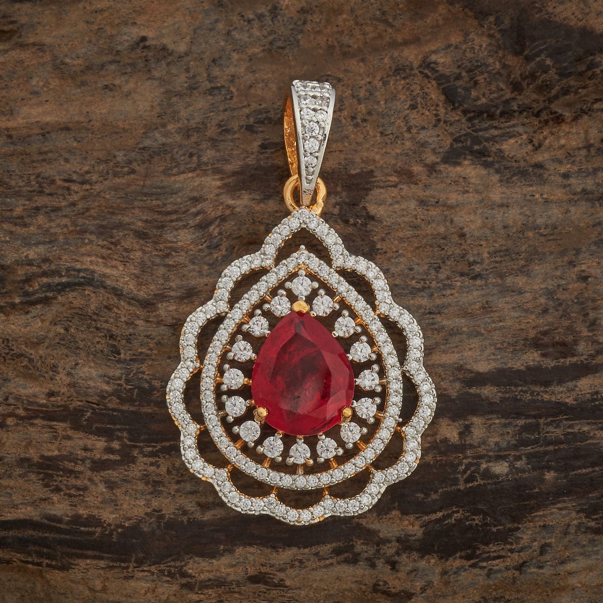 Zircon Pendant Set Zircon Pendant Earring 182057