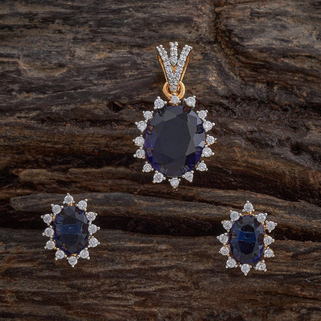 Zircon Pendant Set Zircon Pendant Earring 182476