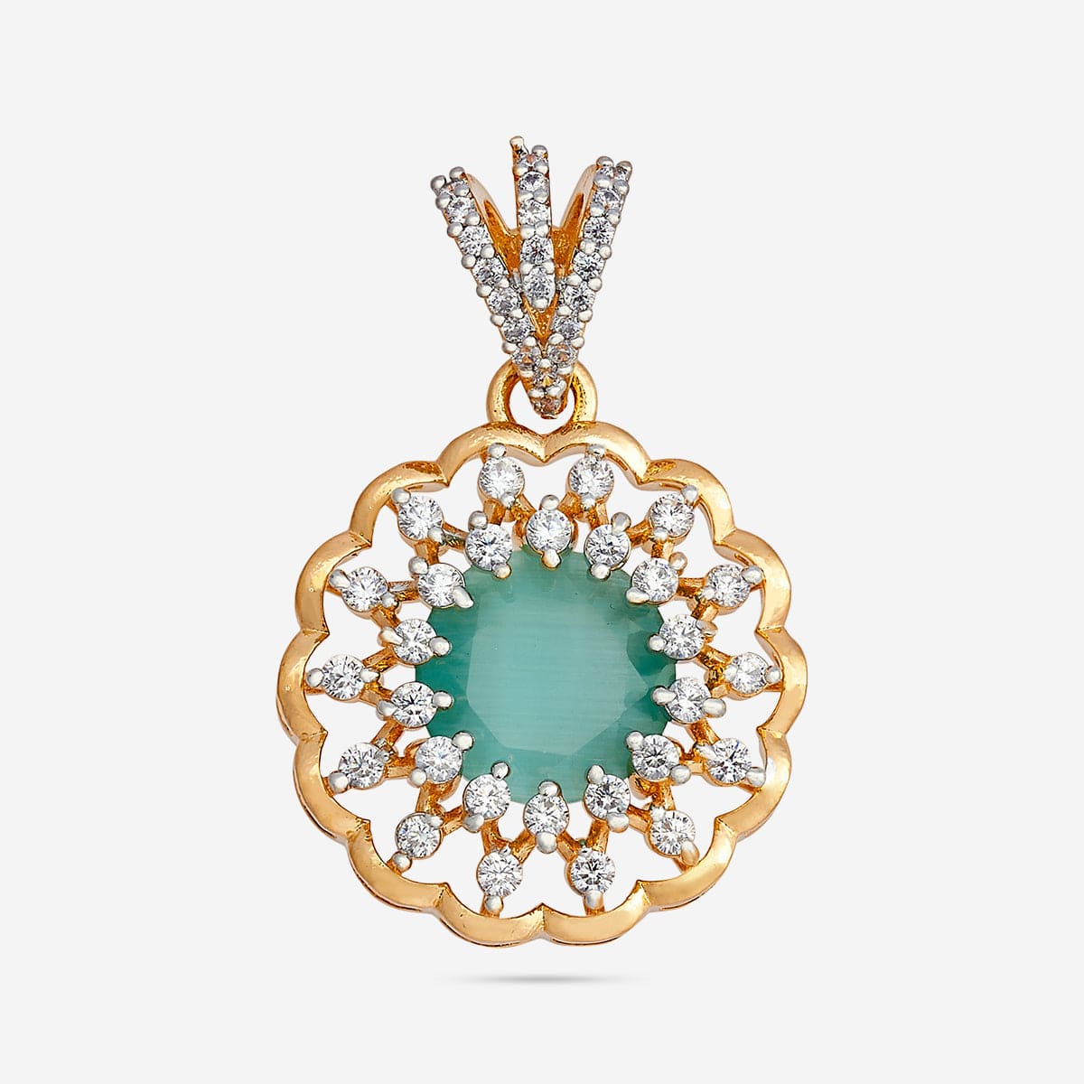 Zircon Pendant Set Zircon Pendant Earring 182478