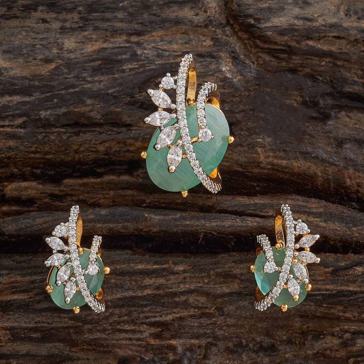 Zircon Pendant Set Zircon Pendant Earring 182480